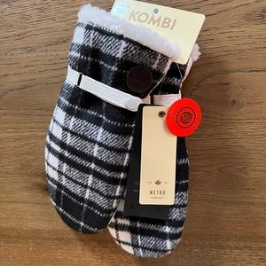 Kombi Metro wool blend leather palm mitts